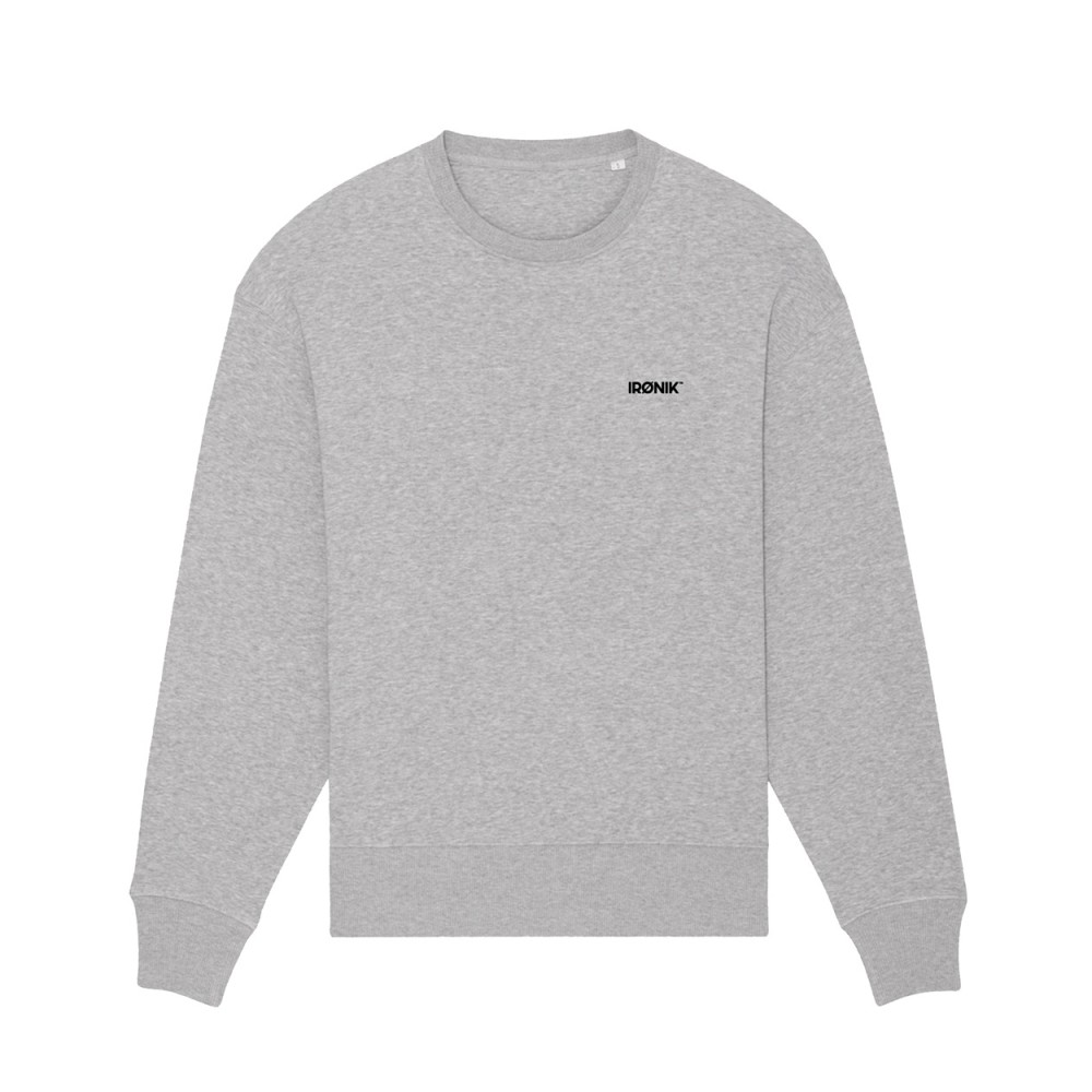 Sweatshirt Irønik Gris – Le confort maîtrisé du style sportif élégant
