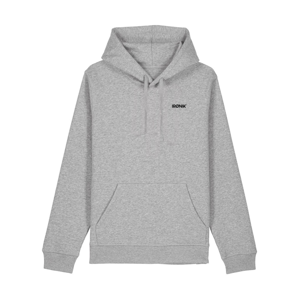 Sweat à capuche Irønik Gris – Le confort maîtrisé du vestiaire sportif élégant