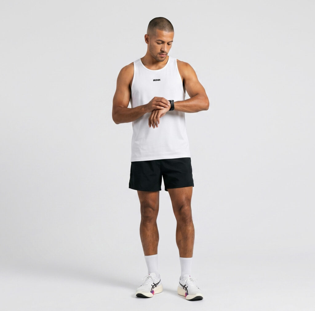 Running Singlet White