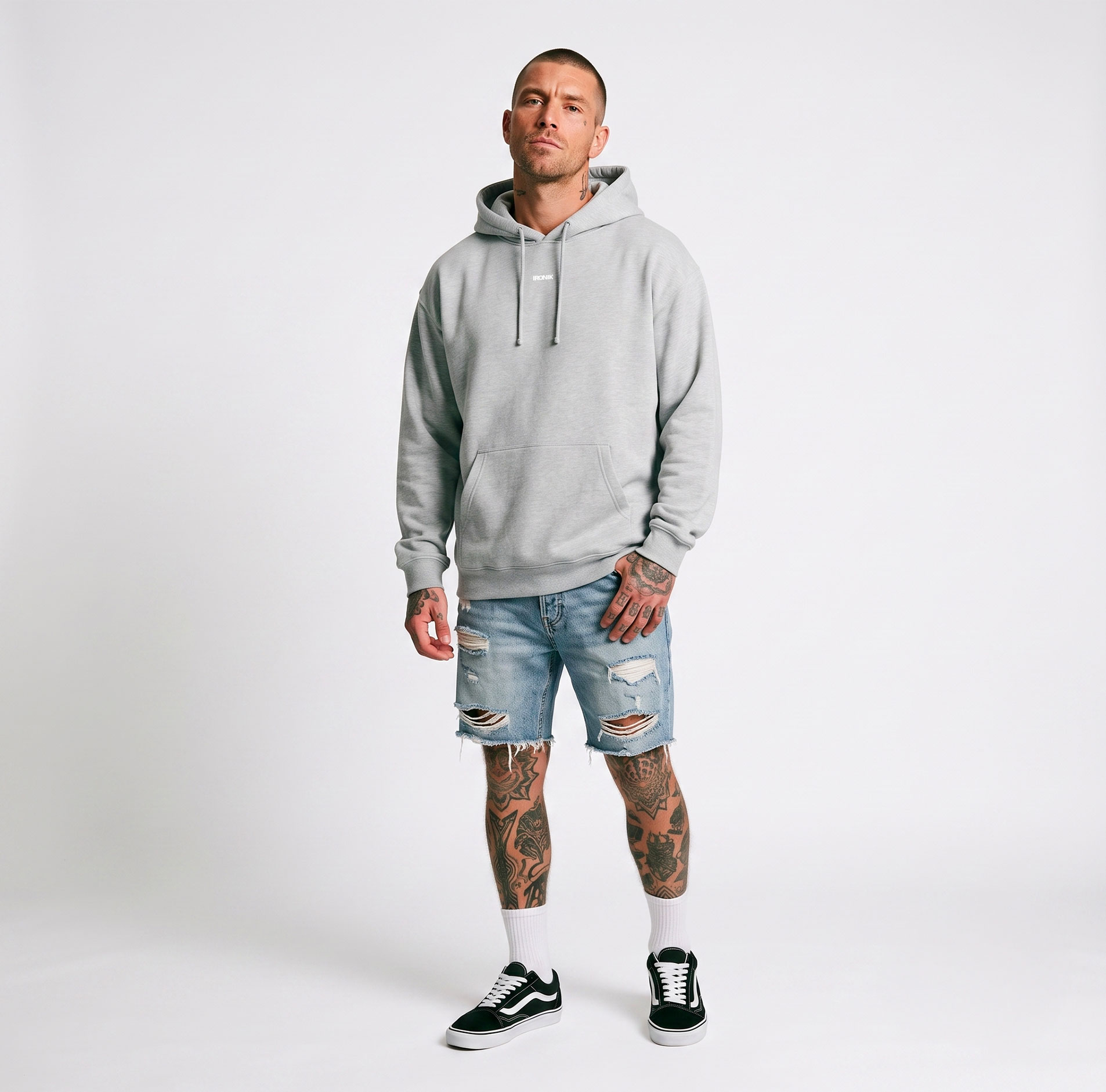 Off Duty Hoodie Grey — IRONIK