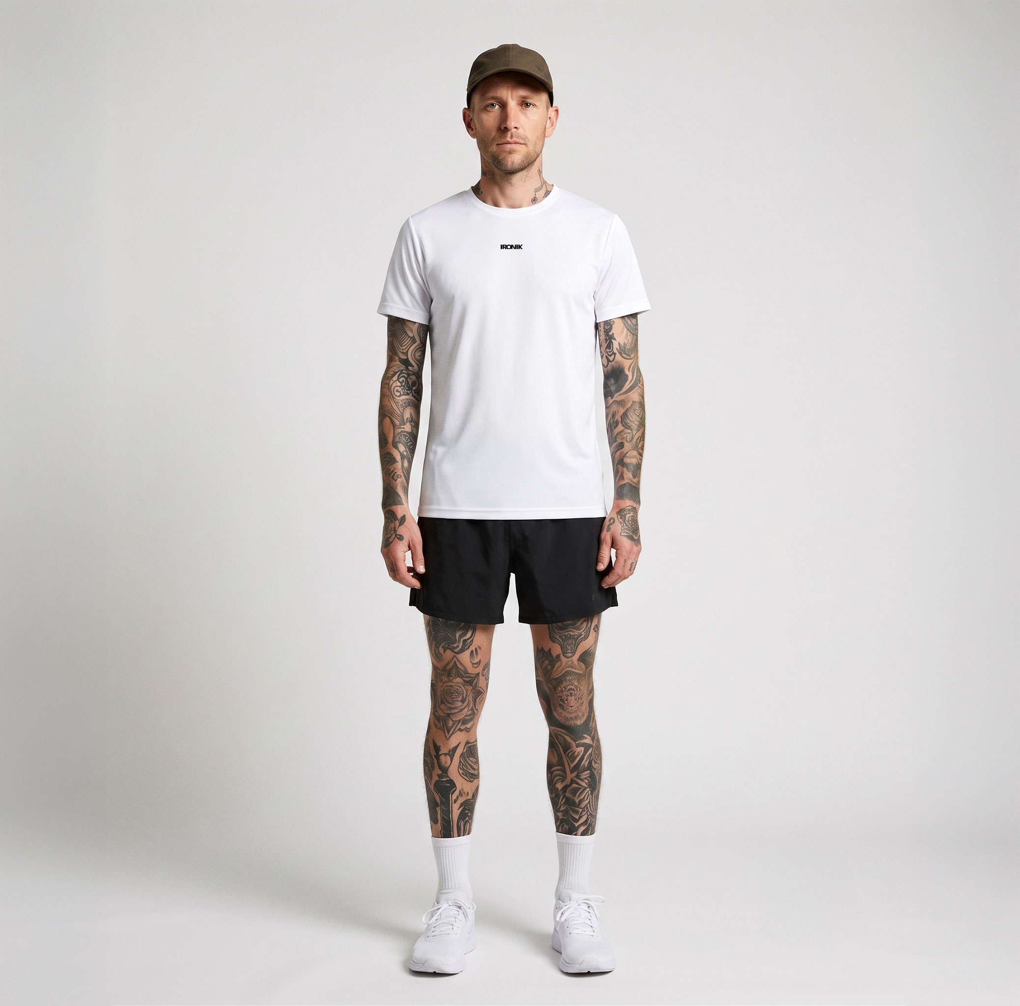 Running Tee White — IRONIK