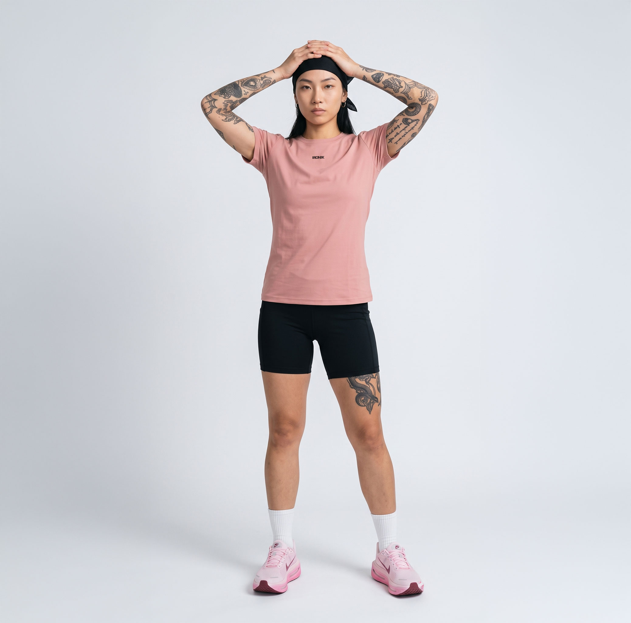 Running Tee Pink Femme — IRONIK